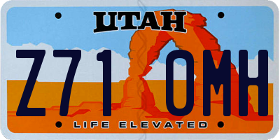 UT license plate Z710MH