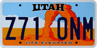 UT license plate Z710NM