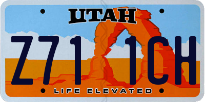 UT license plate Z711CH