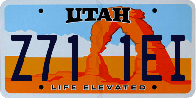 UT license plate Z711EI