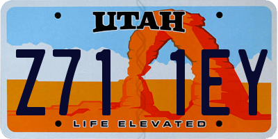 UT license plate Z711EY