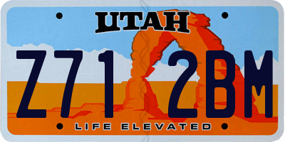 UT license plate Z712BM