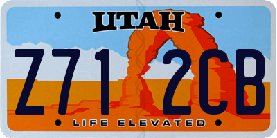 UT license plate Z712CB