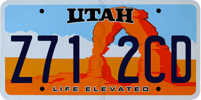 UT license plate Z712CD