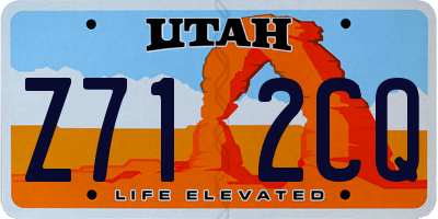 UT license plate Z712CQ