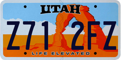 UT license plate Z712FZ