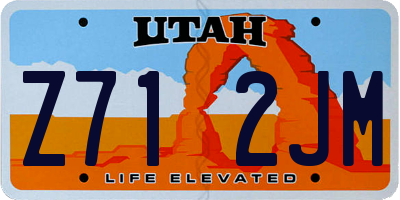 UT license plate Z712JM