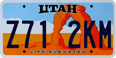 UT license plate Z712KM
