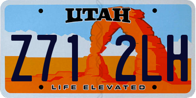 UT license plate Z712LH