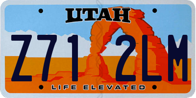 UT license plate Z712LM