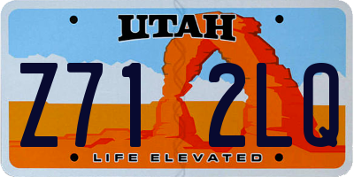 UT license plate Z712LQ