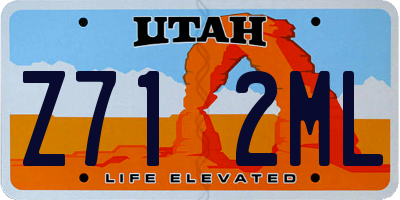 UT license plate Z712ML