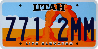 UT license plate Z712MM