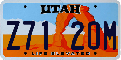 UT license plate Z712OM