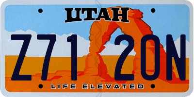 UT license plate Z712ON