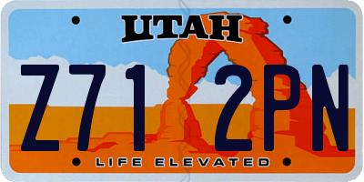UT license plate Z712PN
