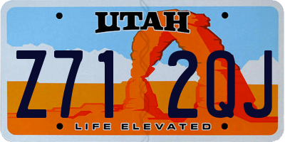 UT license plate Z712QJ