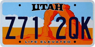 UT license plate Z712QK