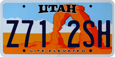 UT license plate Z712SH