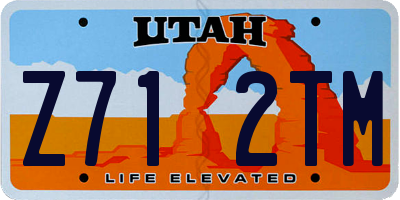 UT license plate Z712TM