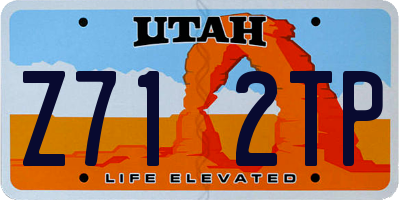 UT license plate Z712TP