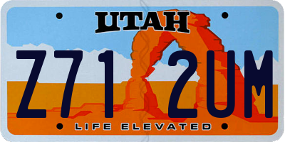 UT license plate Z712UM