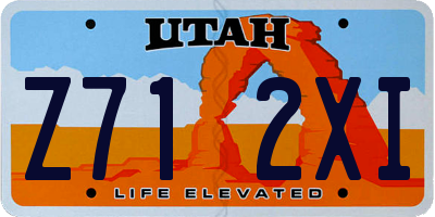 UT license plate Z712XI