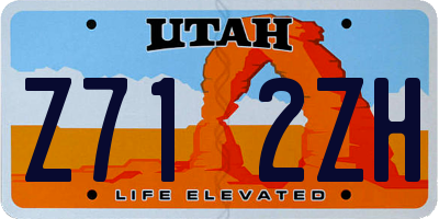 UT license plate Z712ZH
