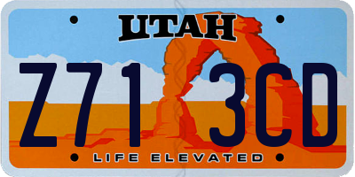 UT license plate Z713CD