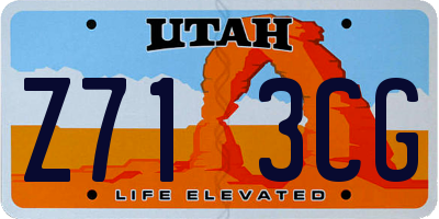 UT license plate Z713CG