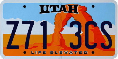 UT license plate Z713CS