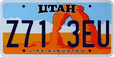 UT license plate Z713EU