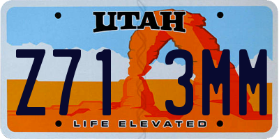 UT license plate Z713MM
