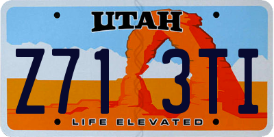 UT license plate Z713TI