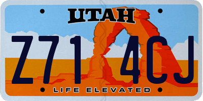 UT license plate Z714CJ