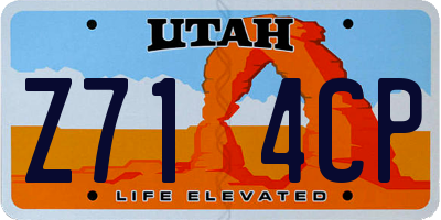 UT license plate Z714CP