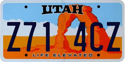 UT license plate Z714CZ