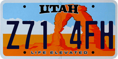 UT license plate Z714FH