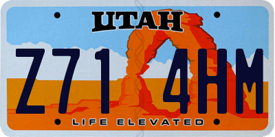 UT license plate Z714HM