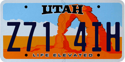 UT license plate Z714IH