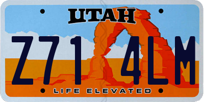 UT license plate Z714LM
