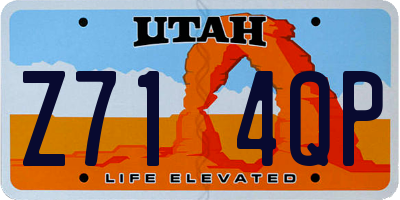 UT license plate Z714QP
