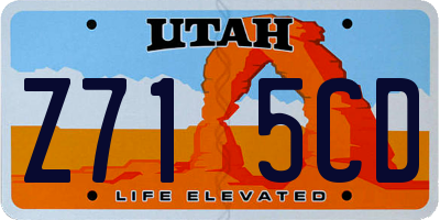 UT license plate Z715CD