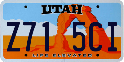 UT license plate Z715CI