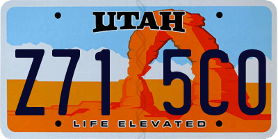 UT license plate Z715CO