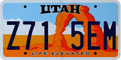 UT license plate Z715EM