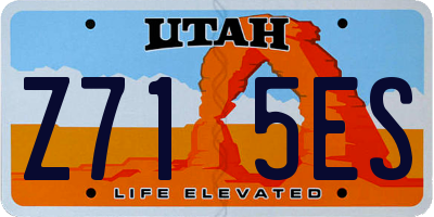 UT license plate Z715ES