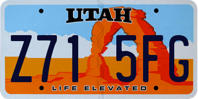 UT license plate Z715FG