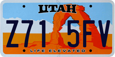 UT license plate Z715FV