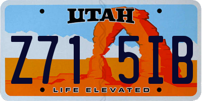 UT license plate Z715IB